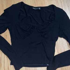 ASOS Design cropped sweetheart neck top